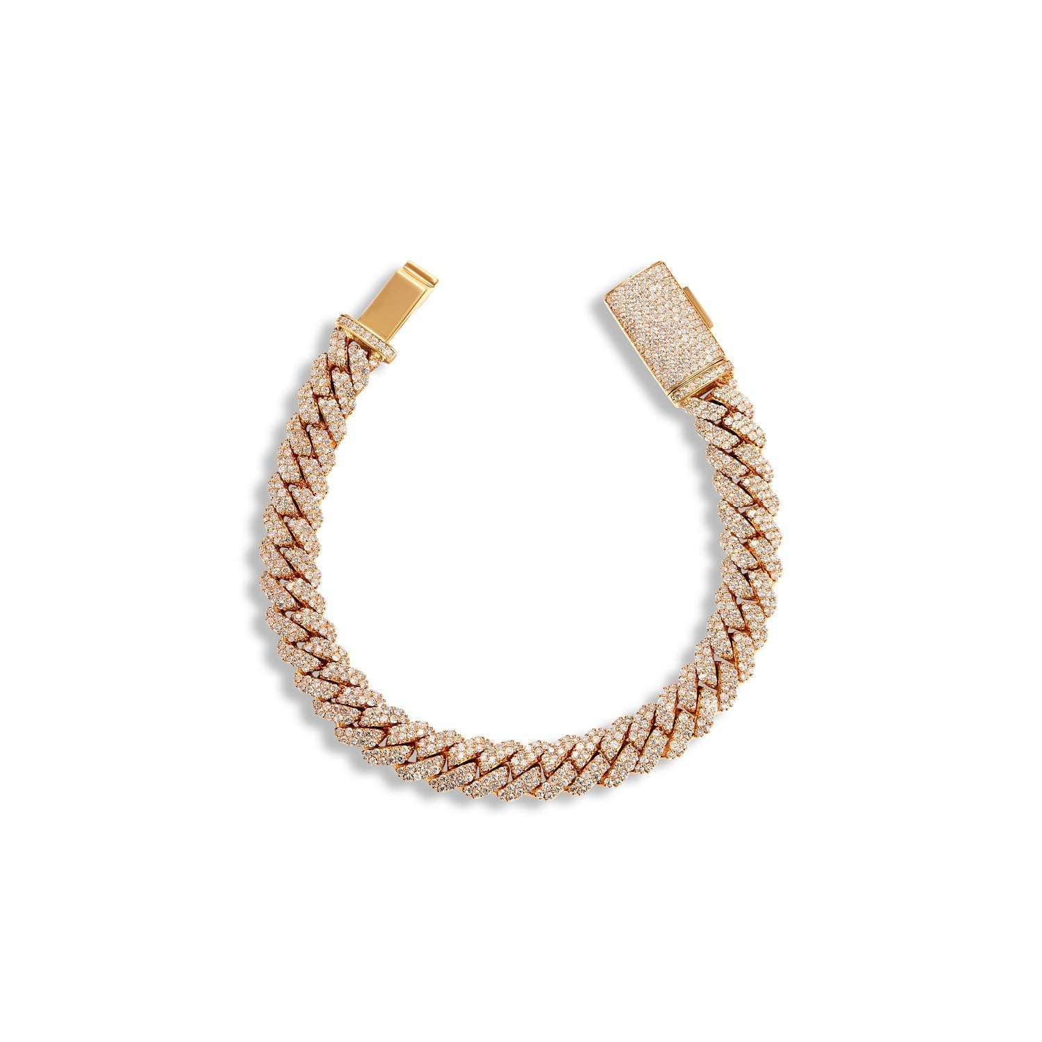 14k Rose Gold Cuban Link Bracelet