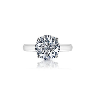 ﻿Liba 3 Carat I VS1 Round Brilliant Diamond Solitaire Engagement Ring Front View
