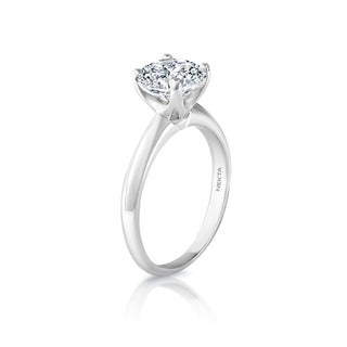 Lourence 2 Carat F VS2 Round Brilliant Lab Grown Diamond Solitaire Engagement Ring Side View