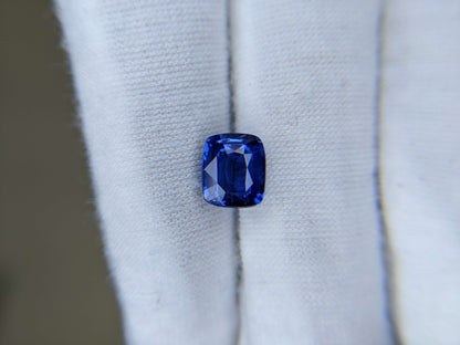 3 Carat Cushion Cut No Heat Medium Blue Sapphire Loose Gemstone GIA Certified