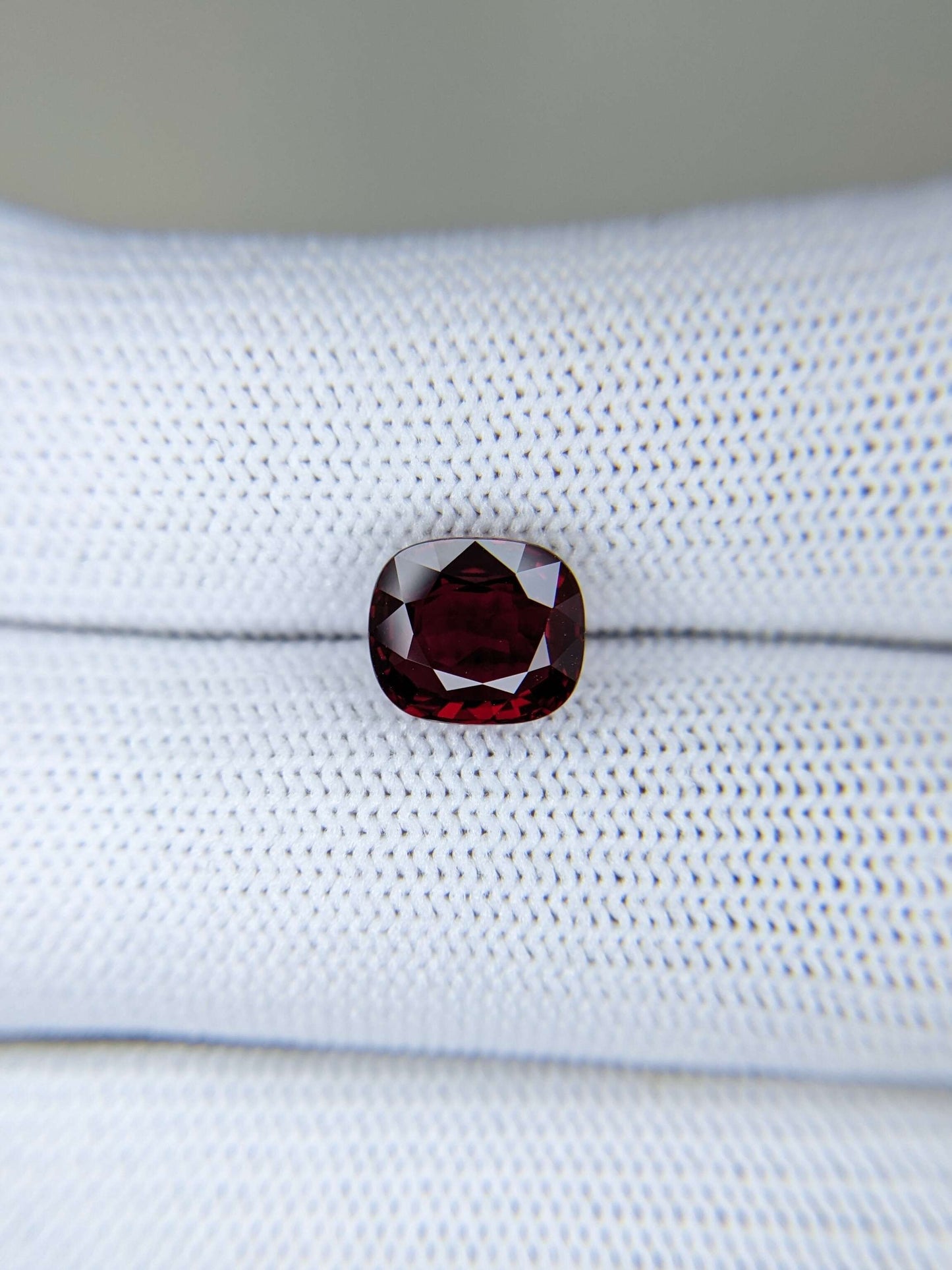 3 Carats Cushion Cut Heat Pigeon Blood Red Ruby Loose Gemstone Bellerophon