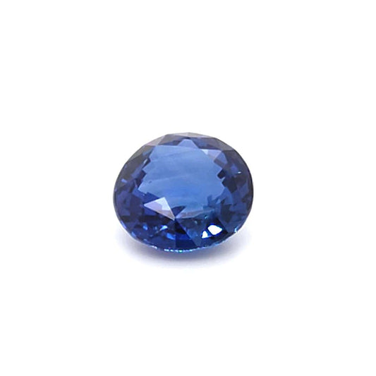 4.32 Carat Round Cut Heat Blue Sapphire Loose Gemstone GRS