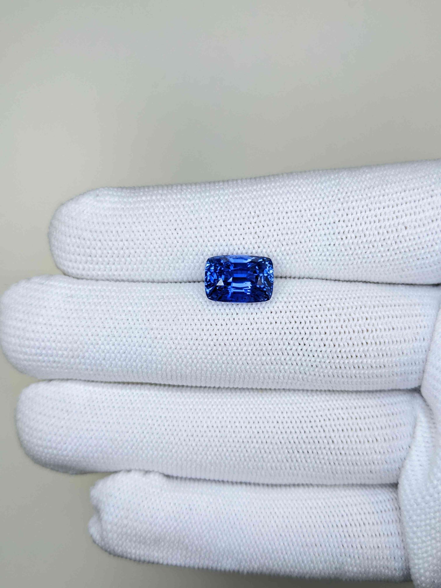 5.03 Carat Cushion Cut No Heat Blue Sapphire Loose Gemstone GIA On Hand