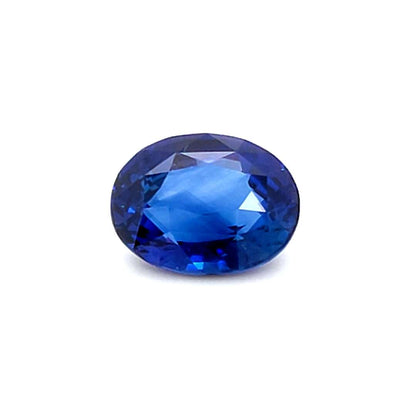 5.03 Carat Oval Cut Heat Medium Blue Sapphire Loose Gemstone GIA Certified