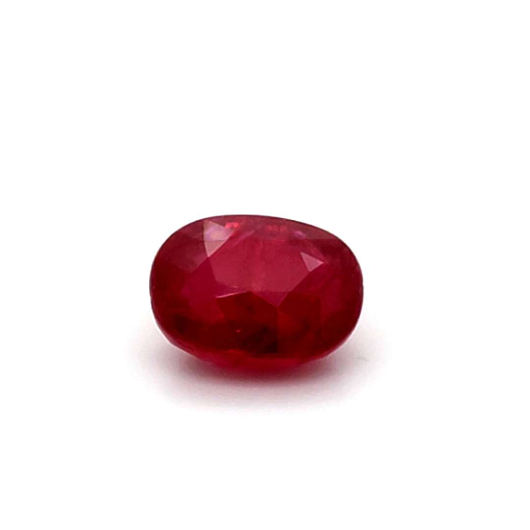 5.10 Carats Oval Cut Heat Pigeon Blood Red Ruby Loose Gemstone GRS