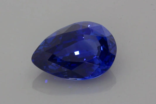 5.53ct Pear Natural Sapphire (Colour Blue, Clarity Eye Clean, Cut Faceted)