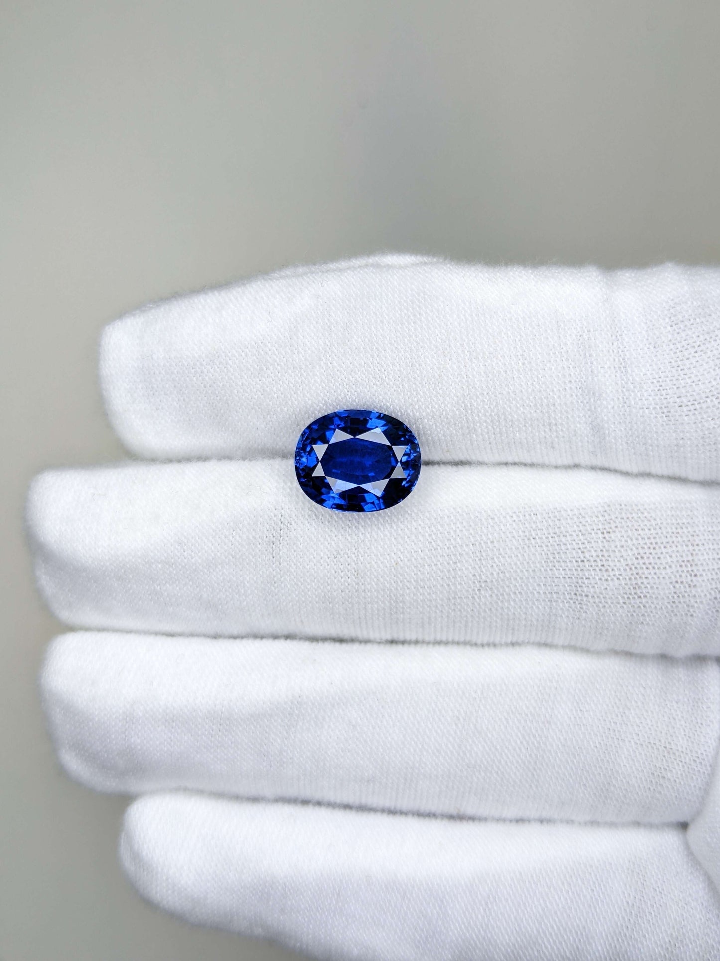 6.49 Carat Oval Cut Heat Blue Sapphire Loose Gemstone GIA Certified On Hand