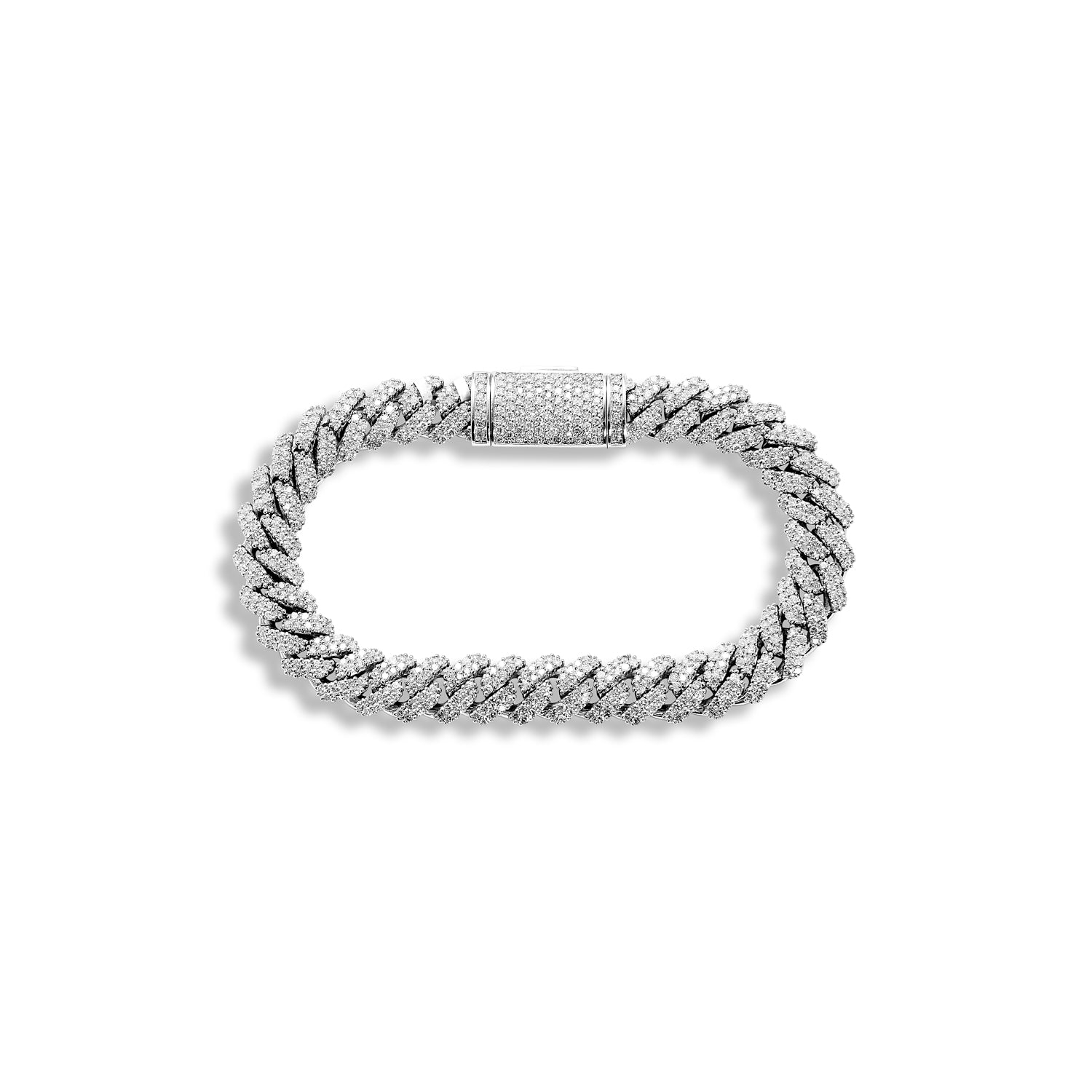 Cuban Chain Link Bracelet | Micro Pave Cubic Zirconia Crystal – OBJKTS  Jewelry