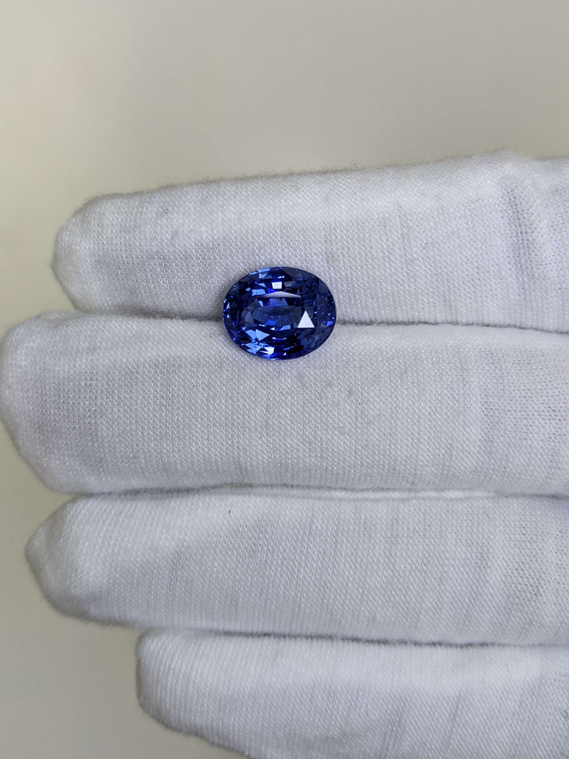 7.44 Carat Oval Cut No Heat Blue Sapphire Loose Gemstone GIA Certified On Hand