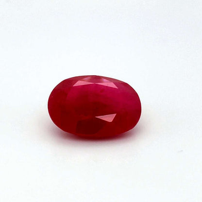 9.60 Carats Oval Cut Heat Pinkish Red Ruby Loose Gemstone TGL