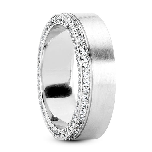 Aadan 1 Carat Round Cut Men Diamond Band top