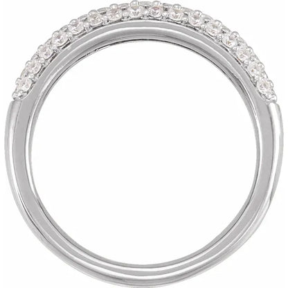 Lawanda 1.50 Carat Round Cut Lab Grown Diamond Ring in 14k White Gold Side