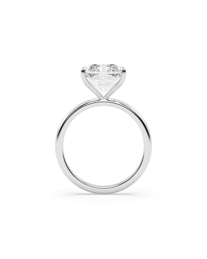 Diamond ring on a white background