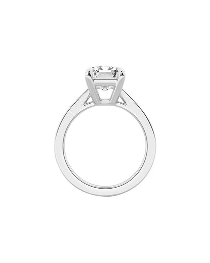 Diamond ring on a white background