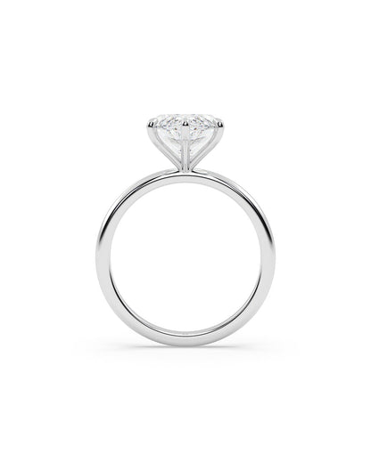 Diamond ring on a white background