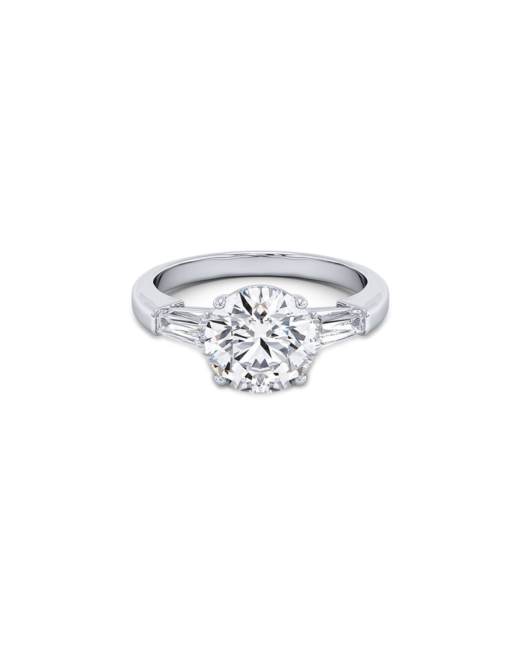 Lilae 2.30 Carat Round Cut Lab Grown Diamond Engagement Ring in 14k White Gold