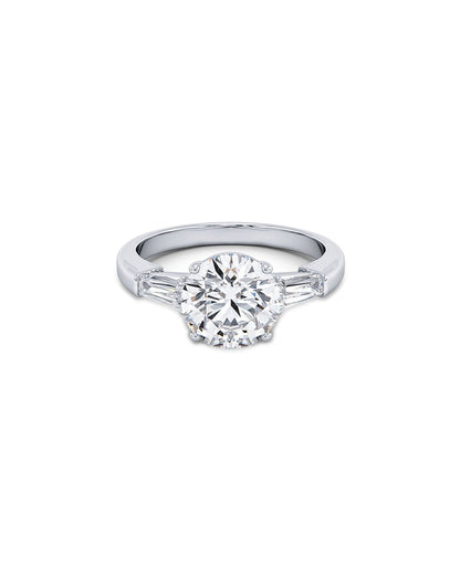 Lilae 2.30 Carat Round Cut Lab Grown Diamond Engagement Ring in 14k White Gold