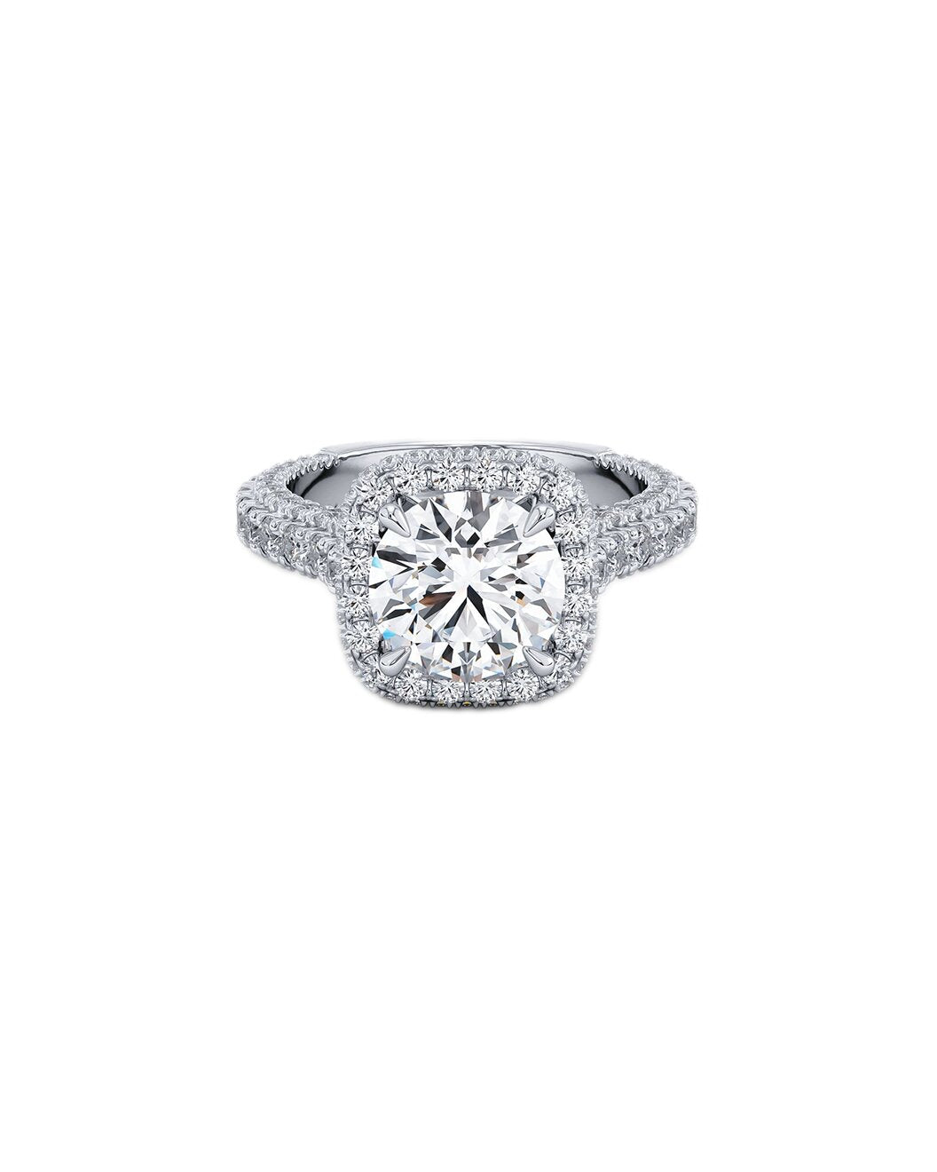 Lilouette Diamond ring with a white background Front
