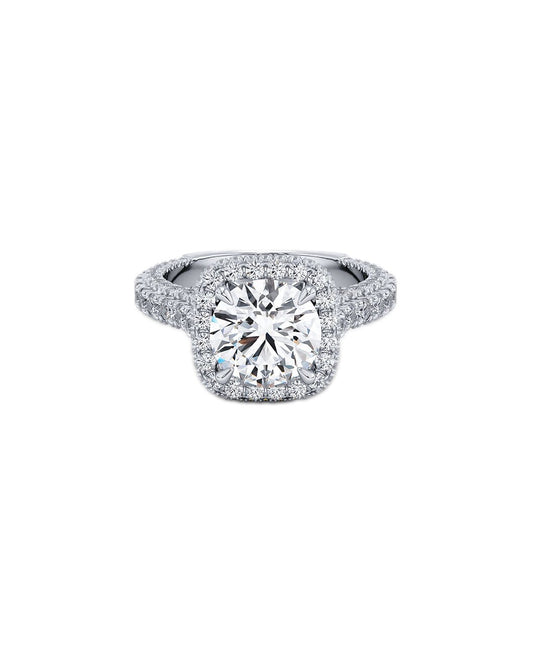 Lilouette Diamond ring with a white background Front