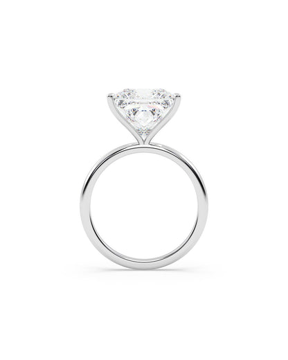 Diamond ring with a white background