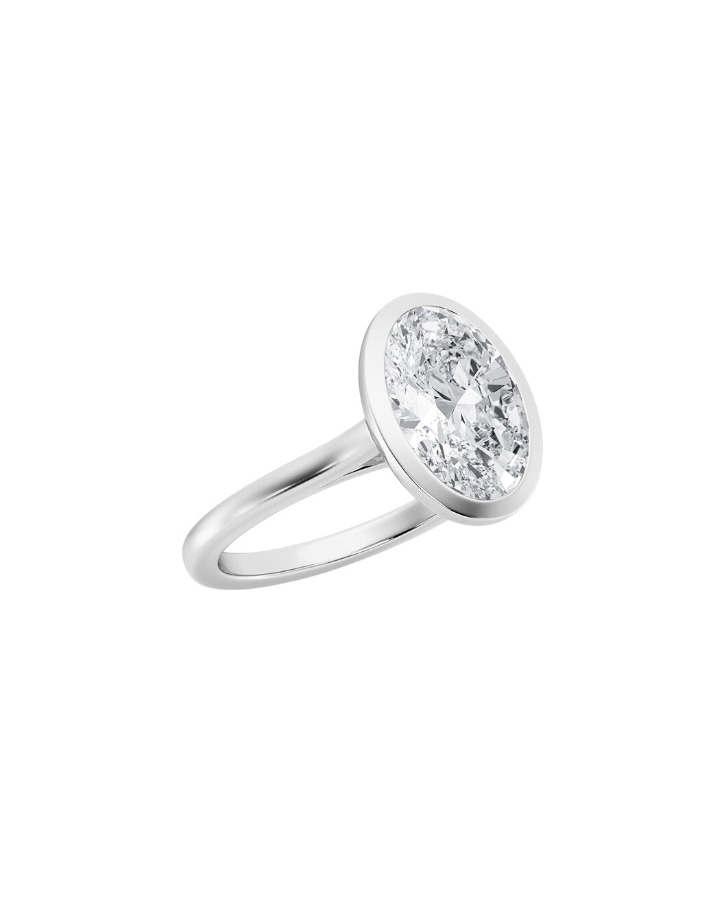 Diamond ring with a white background