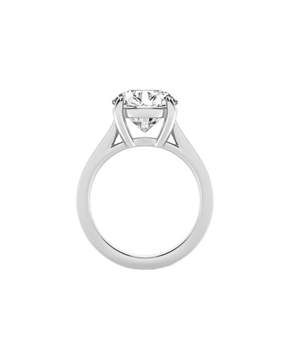 Diamond ring on a white background side