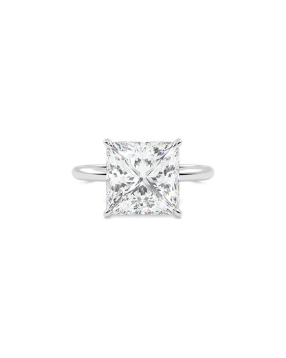 Liriel 5 Carat Princess Cut Lab Grown Diamond Engagement Ring in 14k White Gold