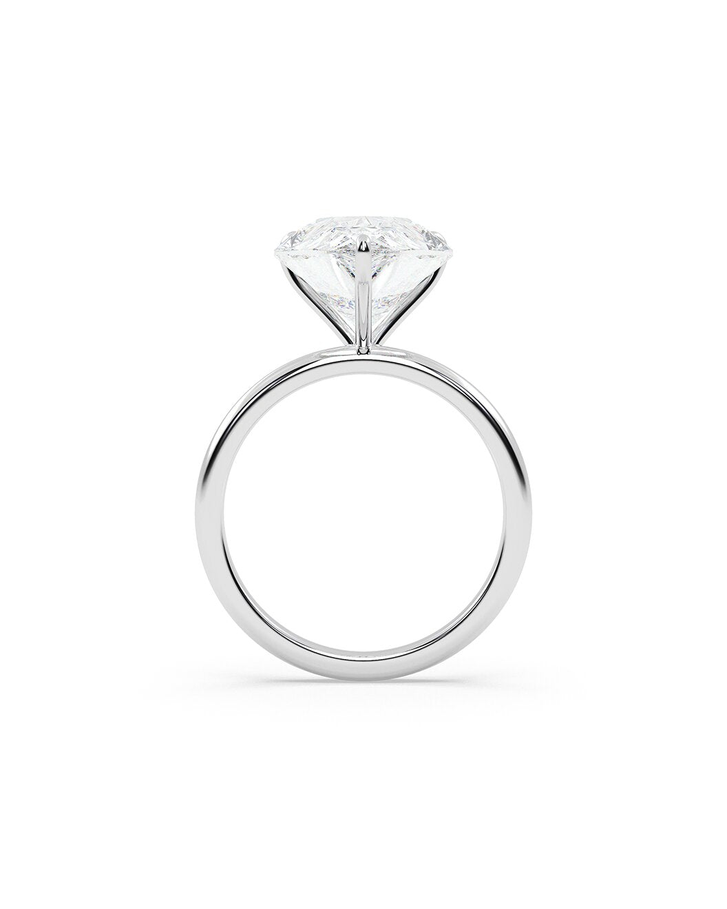 Diamond ring on a white background