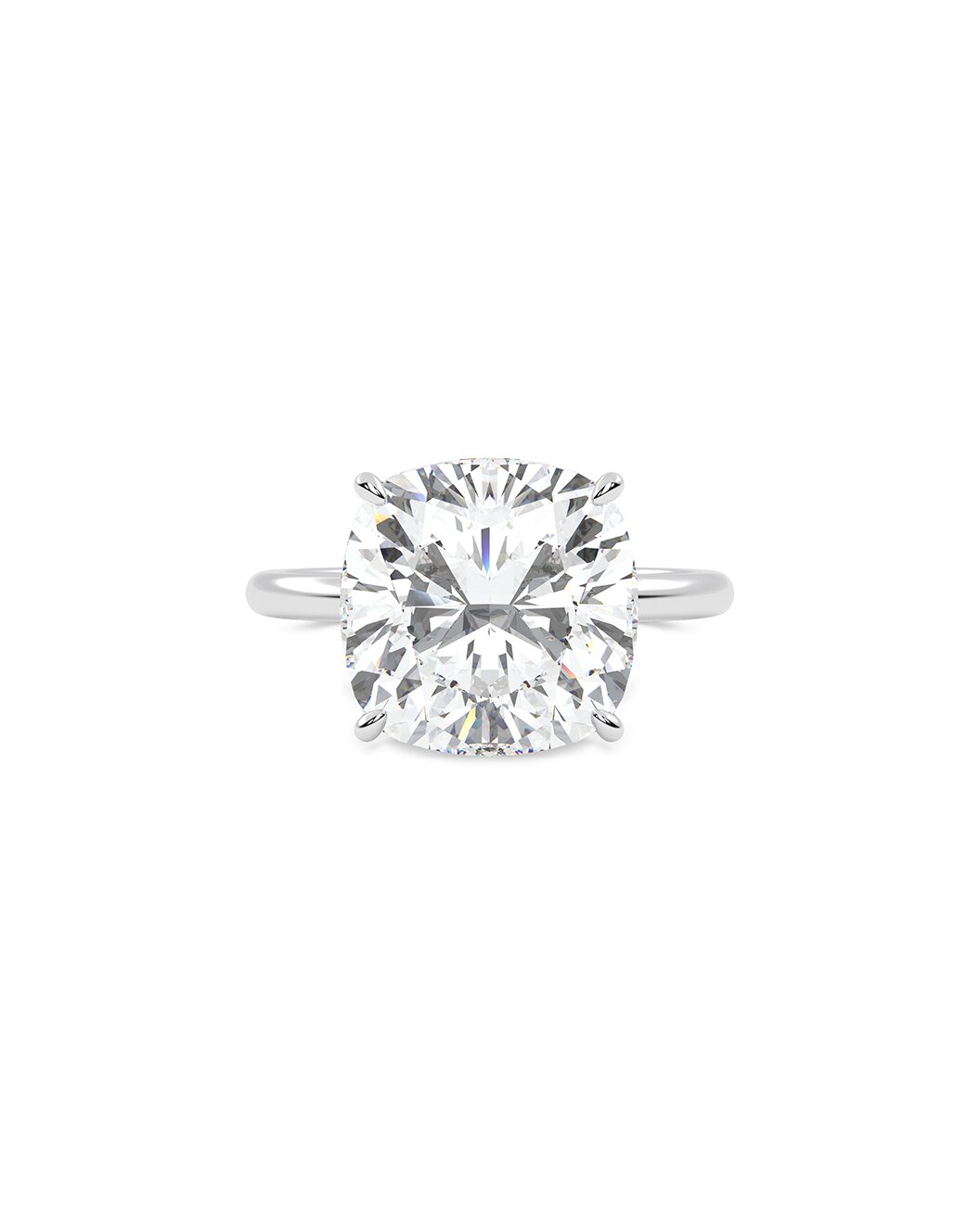 Diamond ring with a white background