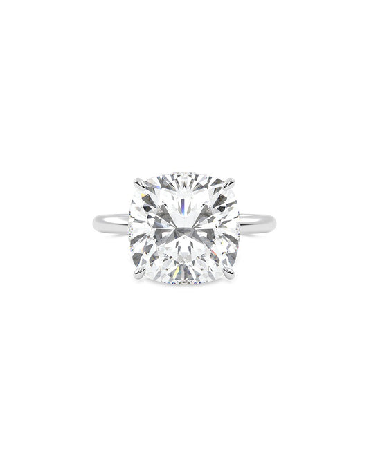 Diamond ring with a white background