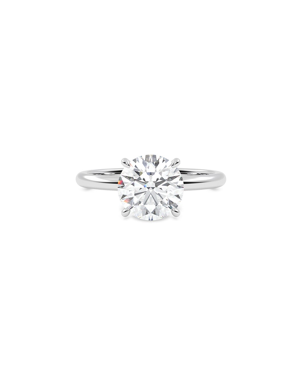 Lucira 2.00 Carat Round Cut Lab Grown Diamond Engagement Ring in 14k White/Yellow Gold