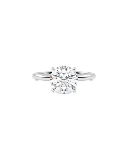 Lucira 2.00 Carat Round Cut Lab Grown Diamond Engagement Ring in 14k White/Yellow Gold