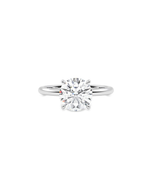 Lucira 2.00 Carat Round Cut Lab Grown Diamond Engagement Ring in 14k White/Yellow Gold