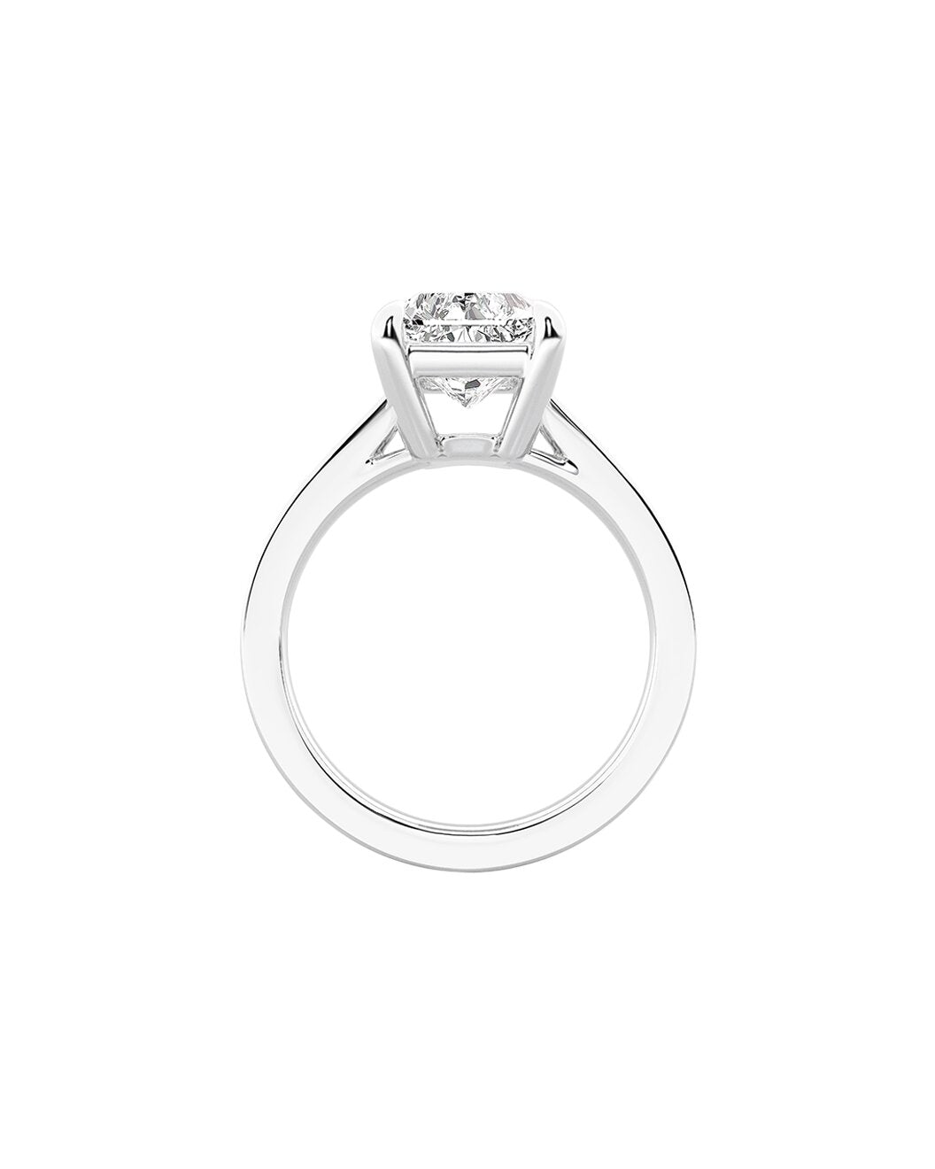 Diamond ring on a white background