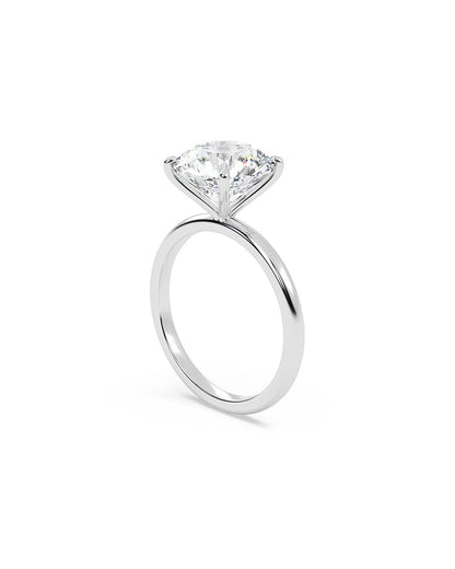 Diamond ring on a white background Angle