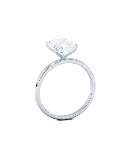 Lunita 2 Carat Emerald Cut Lab Grown Diamond Engagement Ring Side View