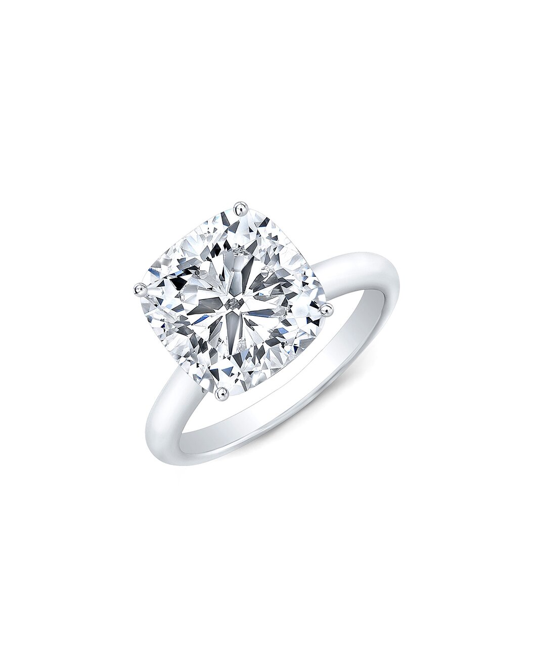 Diamond ring on a white background
