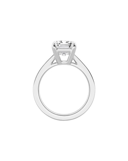 Diamond ring on a white background