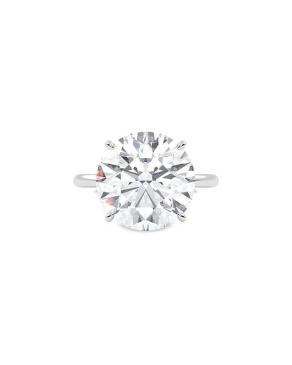 Diamond ring on a white background