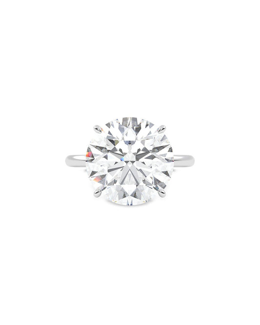 Diamond ring on a white background