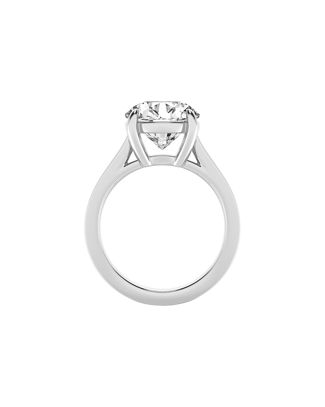 Diamond ring on a white background