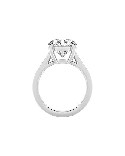 Diamond ring on a white background