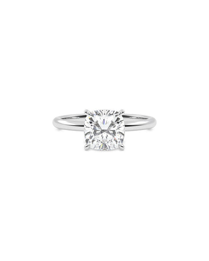 Diamond ring on a white background