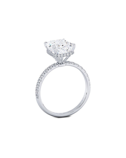 Lyrelle 2.50 Carat Emerald Cut Lab Grown Diamond Engagement Ring Side