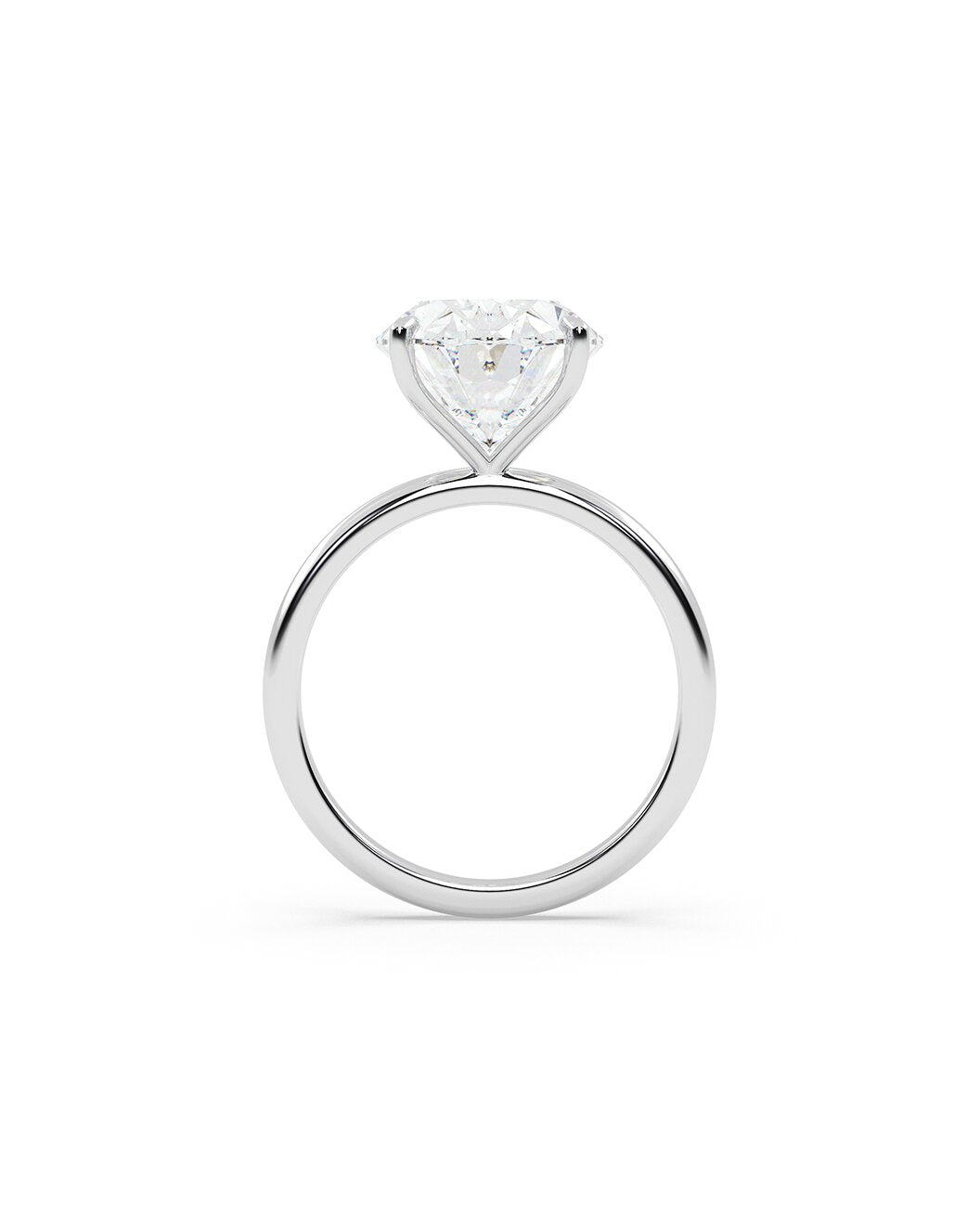 Diamond ring on a white background
