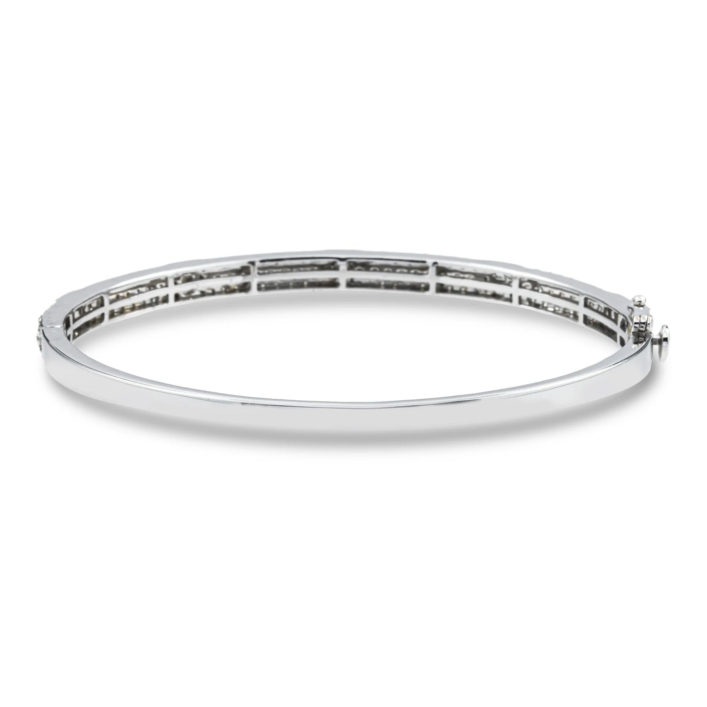 White Gold bracelet with intricate design on a white background