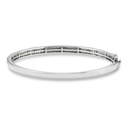 White Gold bracelet with intricate design on a white background