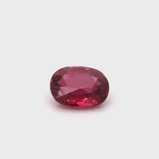 3.19 Carats Oval Cut Heat Pigeon Blood Red Ruby Loose Gemstone Showcase video