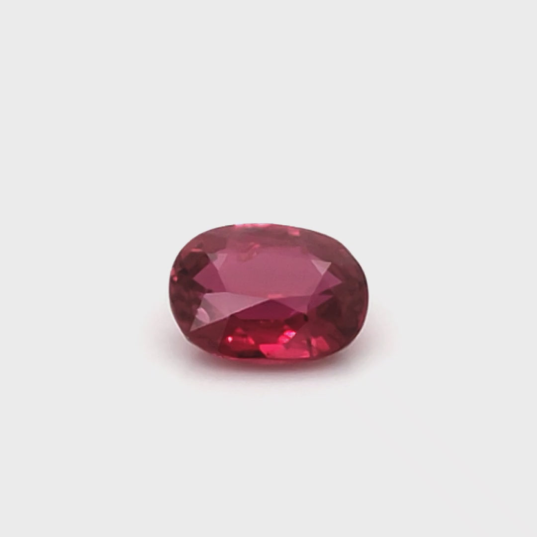 3.19 Carats Oval Cut Heat Pigeon Blood Red Ruby Loose Gemstone Showcase video