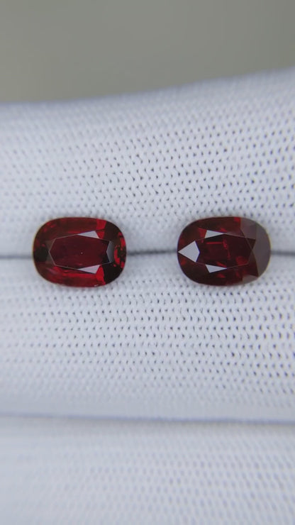 6.02 Carats Oval Cut Heat Pigeon Blood Red Ruby Loose Gemstone close video